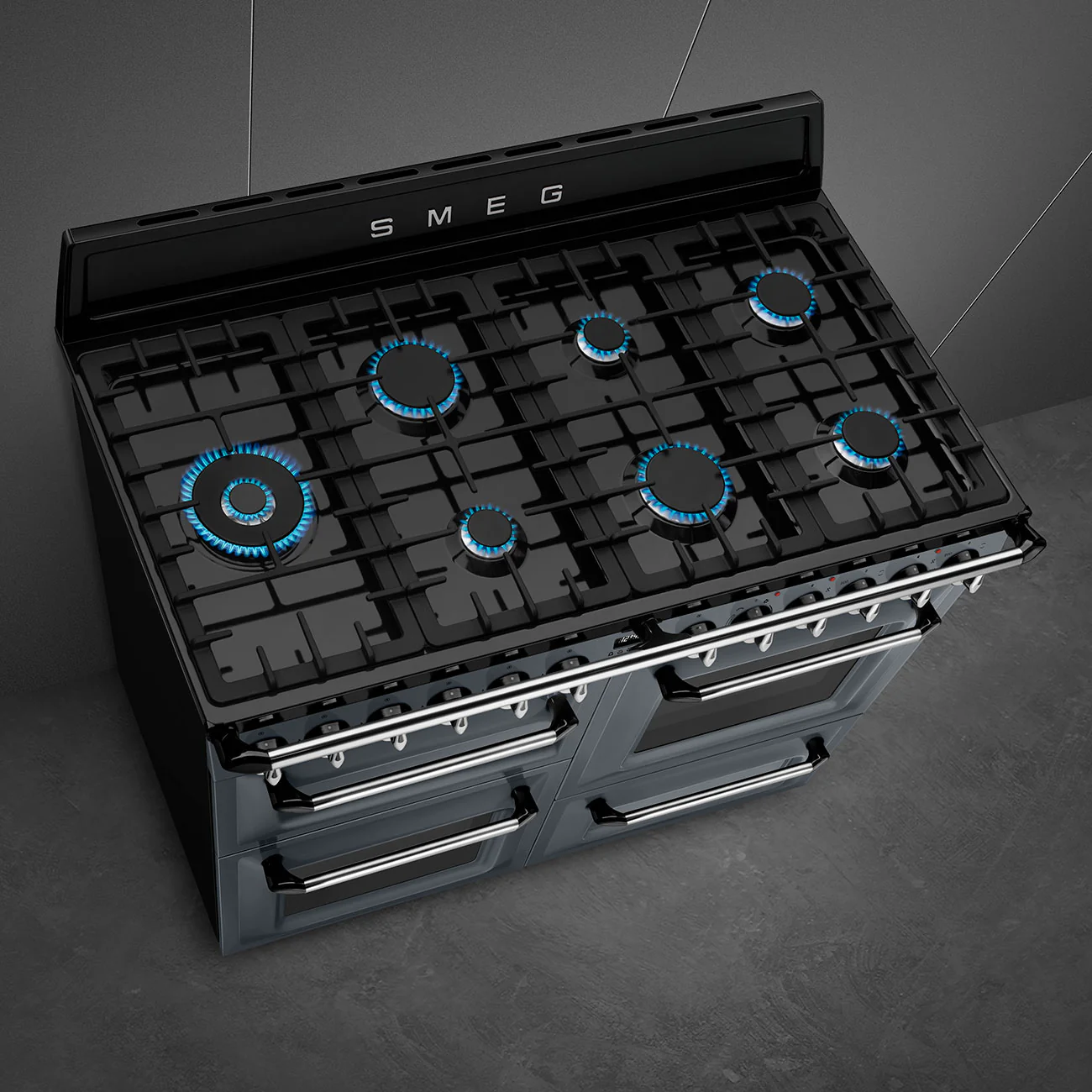 Smeg TR4110GR - Slate Grey 7 Zone Dual Fuel Range Cooker - A/A energy - Image 9