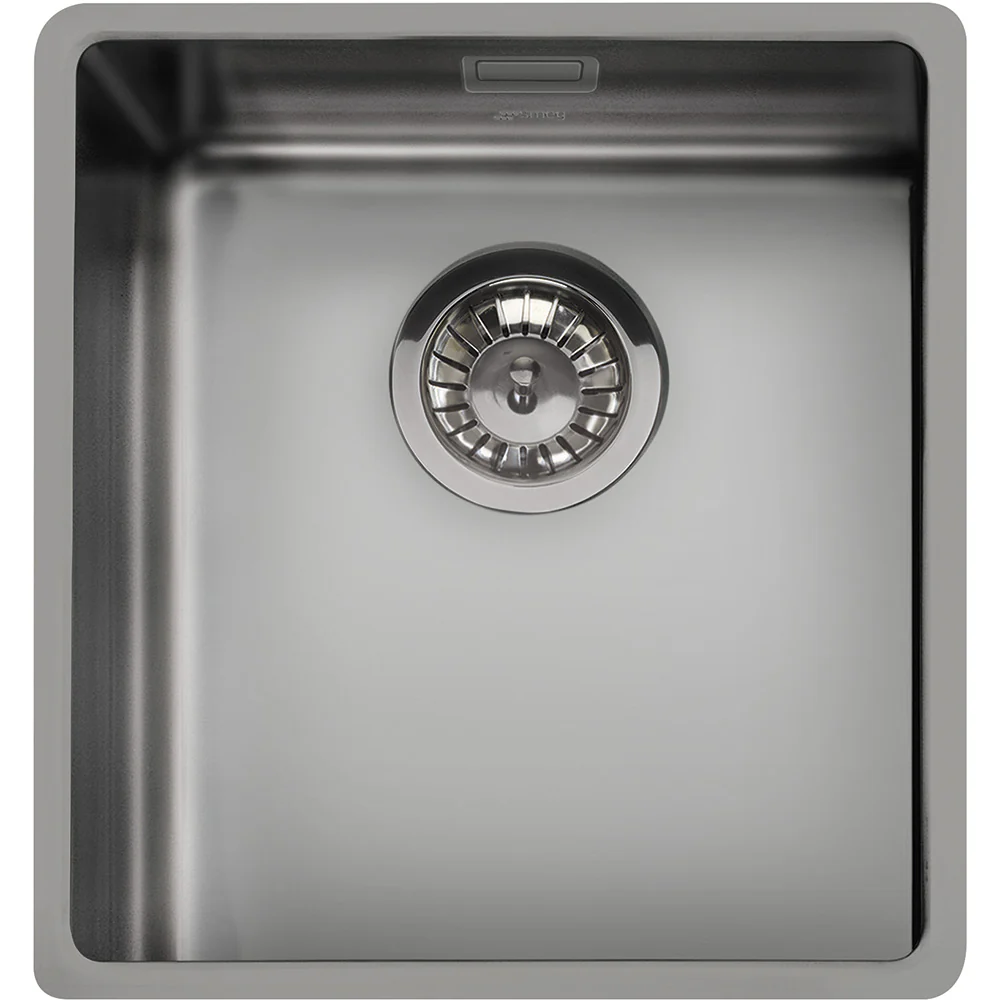 Smeg VSTR34DKX - Gunmetal 34cm Undermount Sink - Single Bowl - Image 2