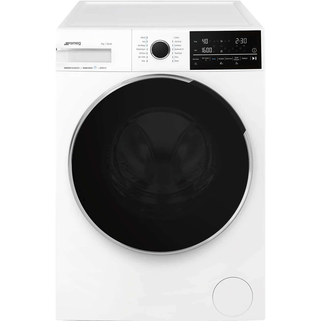 Smeg WNP96SLAAUK - White 9KG Washing Machine - 1400 RPM - A energy