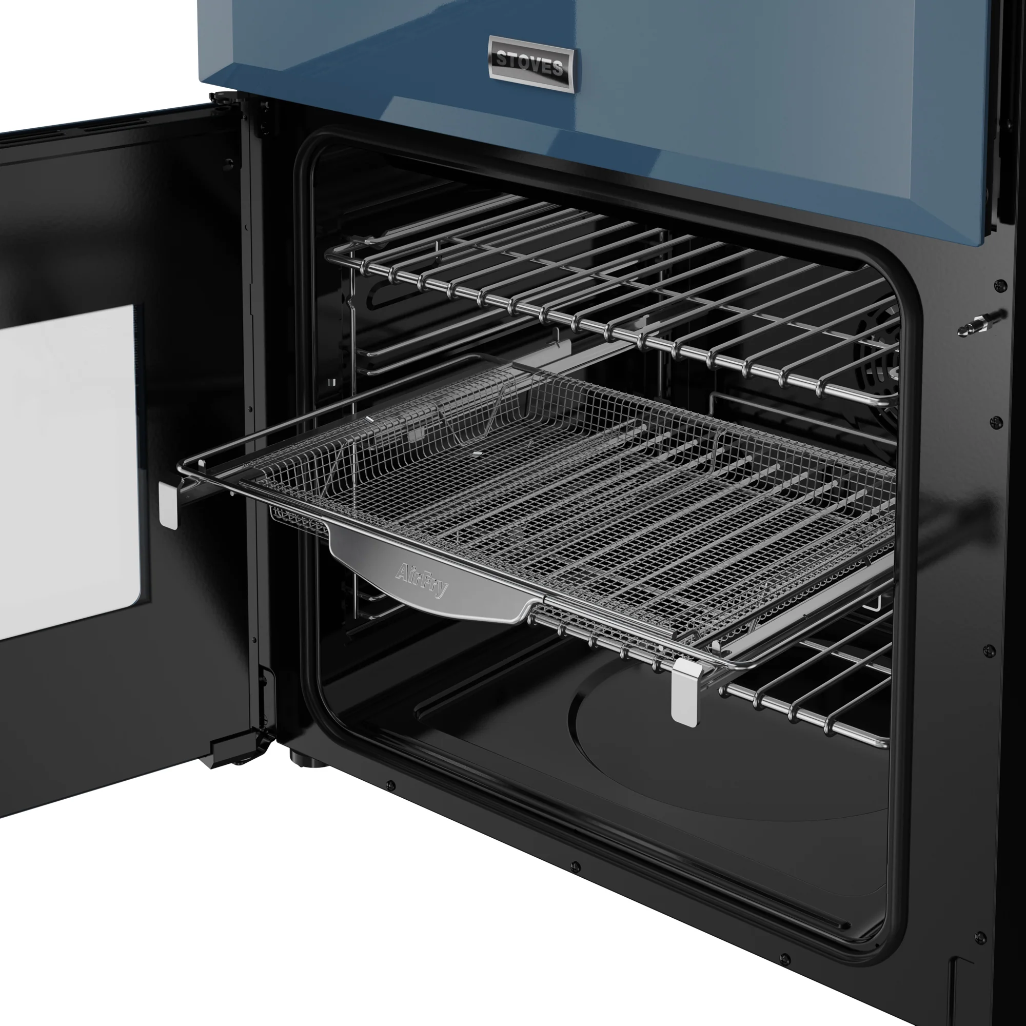 ST DX MRA RICH 60DF TWB 444411994 - Twilight Blue 60cm Dual Fuel Range Cooker - 4 Burners - Image 2