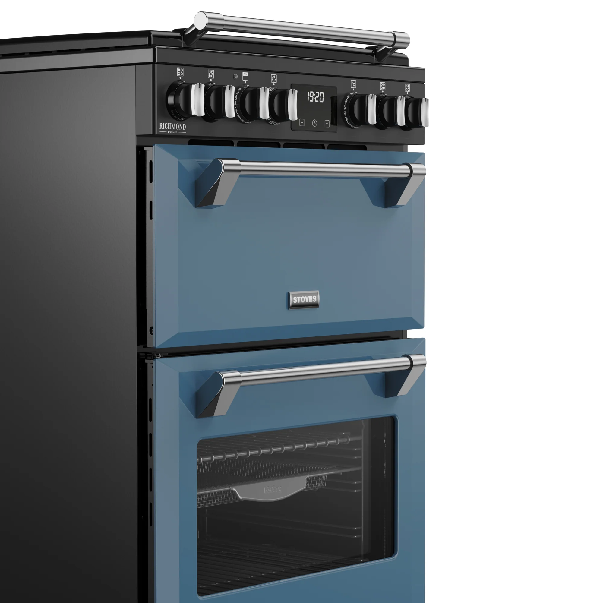ST DX MRA RICH 60DF TWB 444411994 - Twilight Blue 60cm Dual Fuel Range Cooker - 4 Burners - Image 4