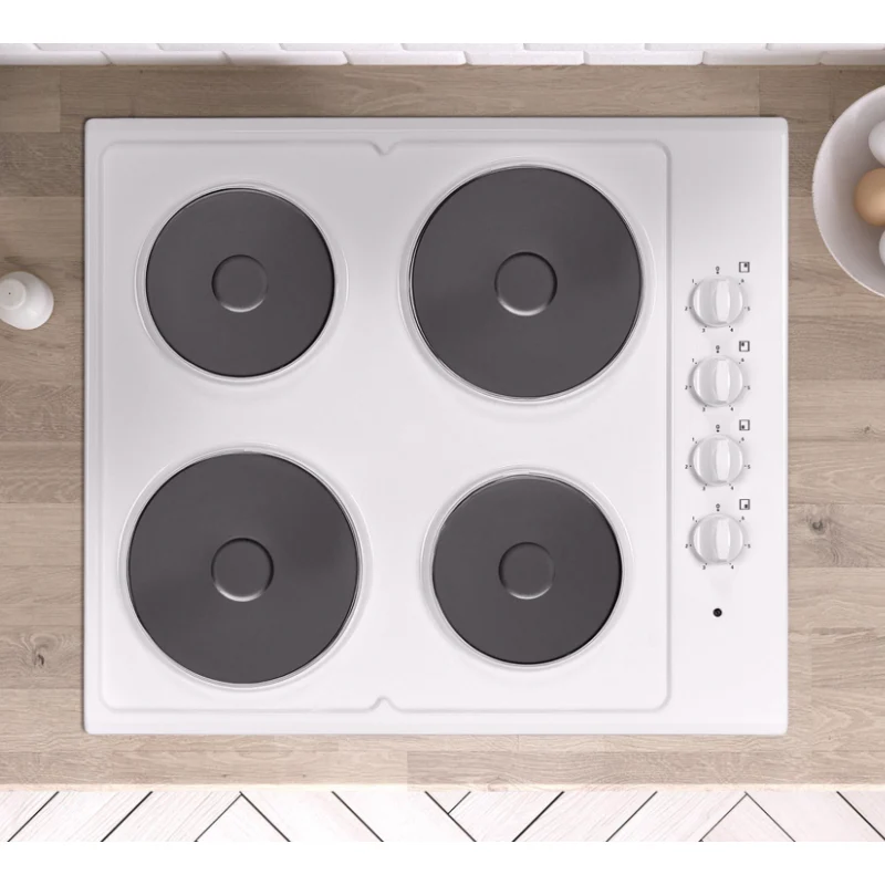 Statesman ESH630WH - White 4 Zone Solid Plate Hob - A energy - Image 2