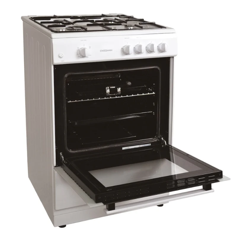 Statesman MAXI60GSF - White 4 Zone Gas Cooker - Manual cleaning - A energy - Image 3