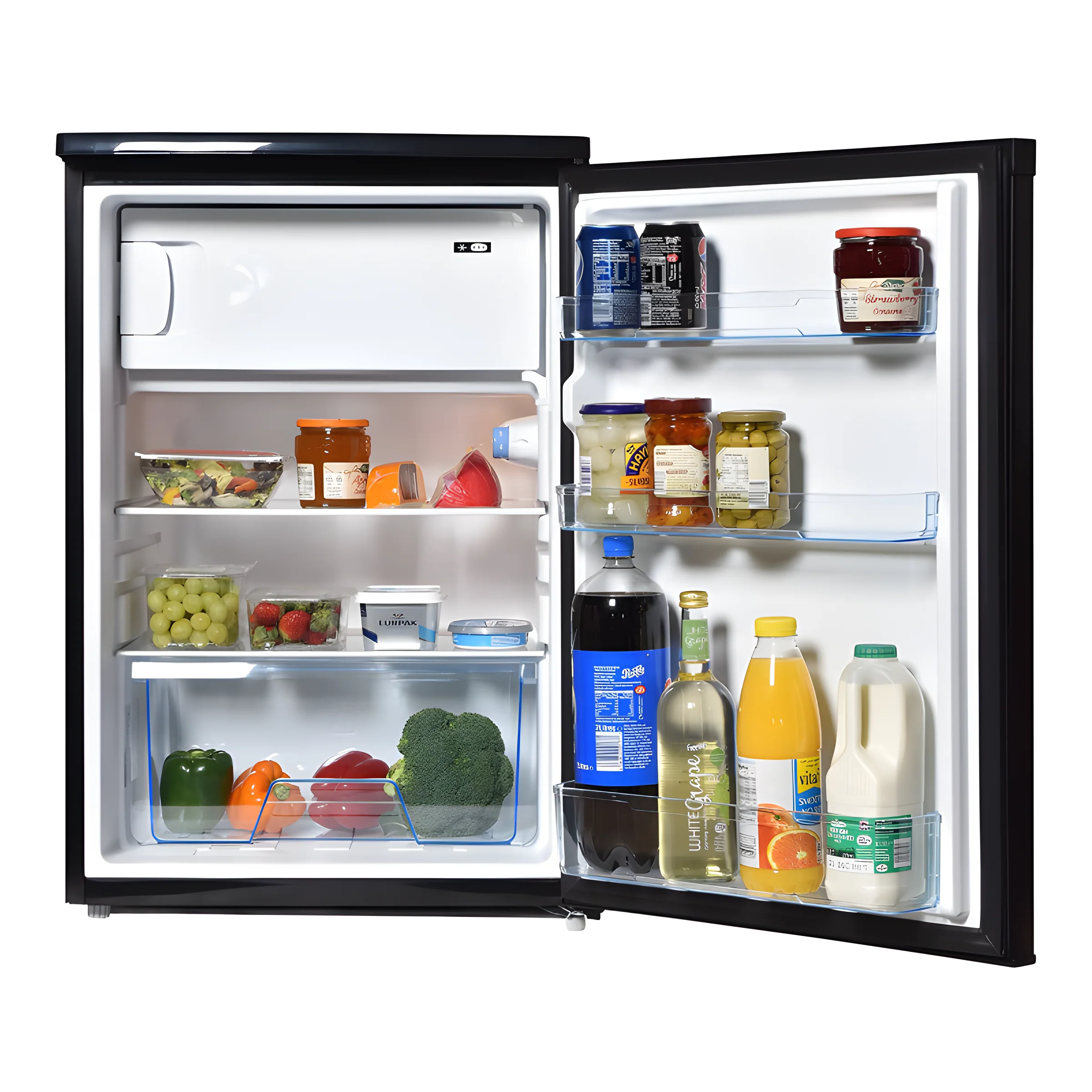 Statesman R155B - Black Undercounter Fridge - F energy -Icebox - Image 2