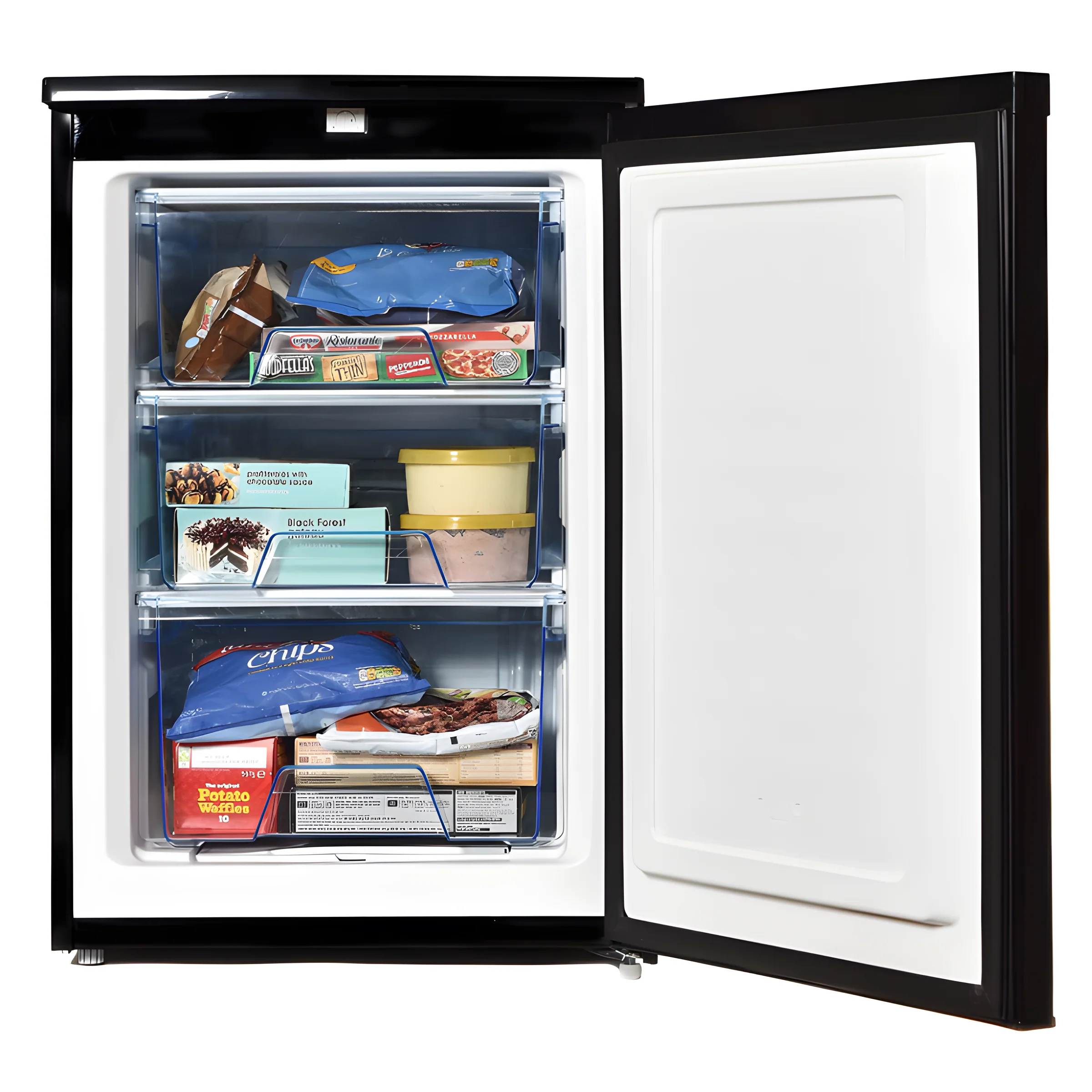 Statesman U355B - Black Undercounter Manual Defrost Freezer - E energy - Image 3