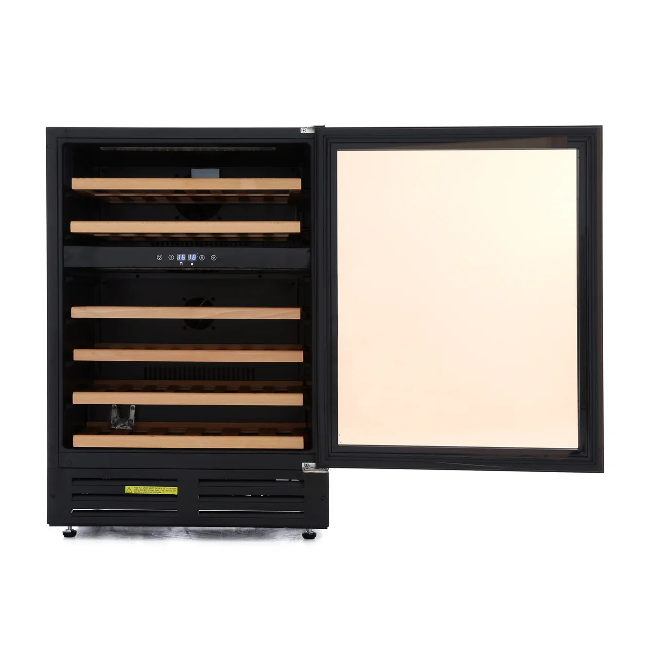 GDHA 600BLKWC Blk 444443283 - Black 46 Bottle Wine Cooler - G Energy Rated - Image 3
