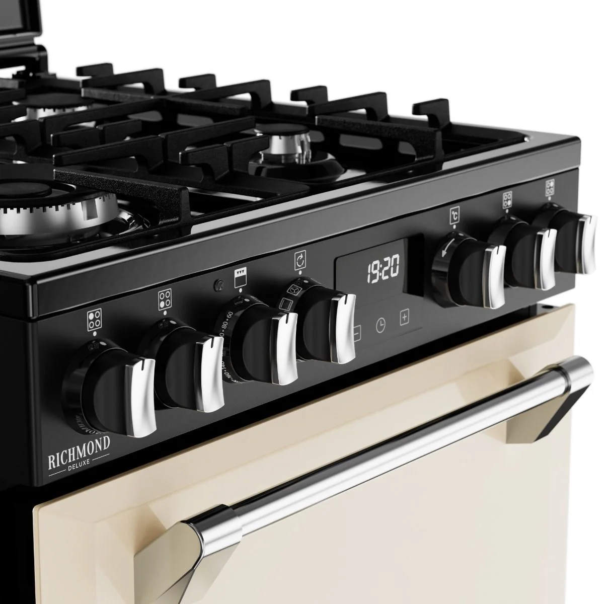 Stoves DX MRA RICH 60DF 444411845 - Cream Dual Fuel Cooker with Double Oven - 900mm x 598mm x 600mm - A Energy Rating - Image 5
