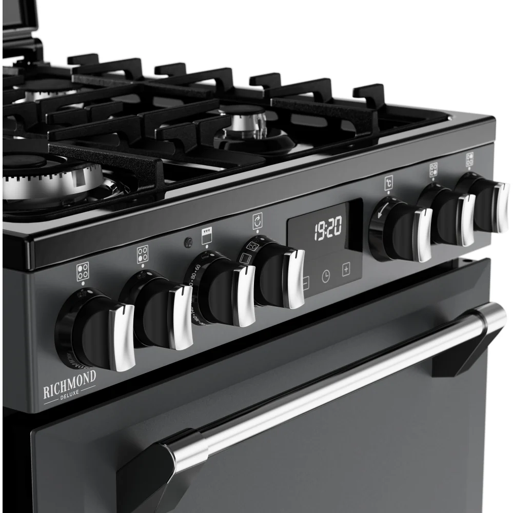 Stoves DX MRA RICH 60DF 444411843 - Anthracite Range Cooker - Double Oven, 33/70L - A Energy Rating - Image 5