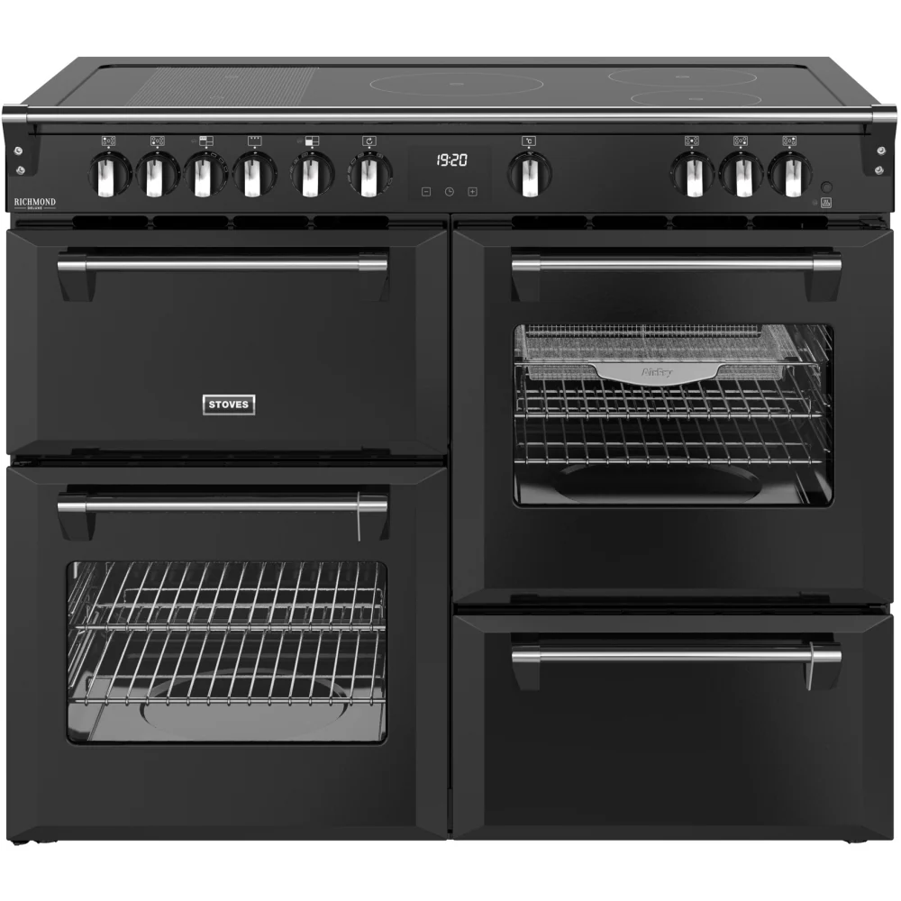 Stoves DX RCA RICH 110Ei RTY 444411878 - Black 110cm Range Cooker - 196L Total Capacity - A Energy Rating