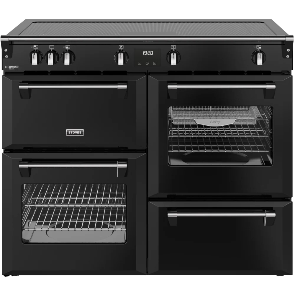 Stoves DX RCA RICH 110Ei ZLS 444411880 - Black 110cm Induction Range Cooker - 196L Capacity - A Energy Rating
