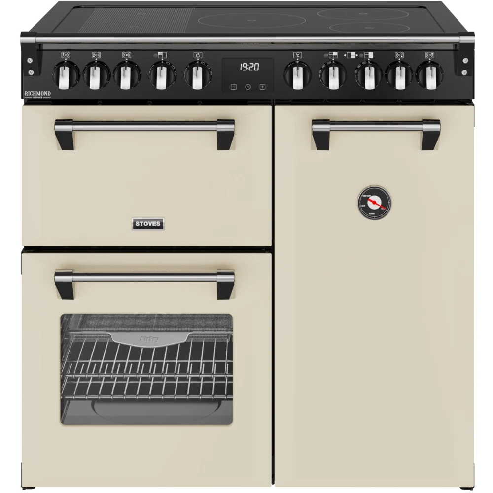 Stoves DX RCA RICH 90Ei RTY 444411870 - Cream Range Cooker - 90cm - 5 Zone Induction - 174L Capacity - A Energy