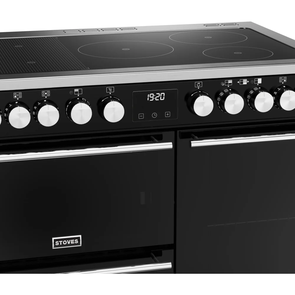 Stoves Precision Deluxe D900Ei RTY 444411488 - Black 90cm Induction Range Cooker - 168L Capacity - A Energy Rated - Image 3