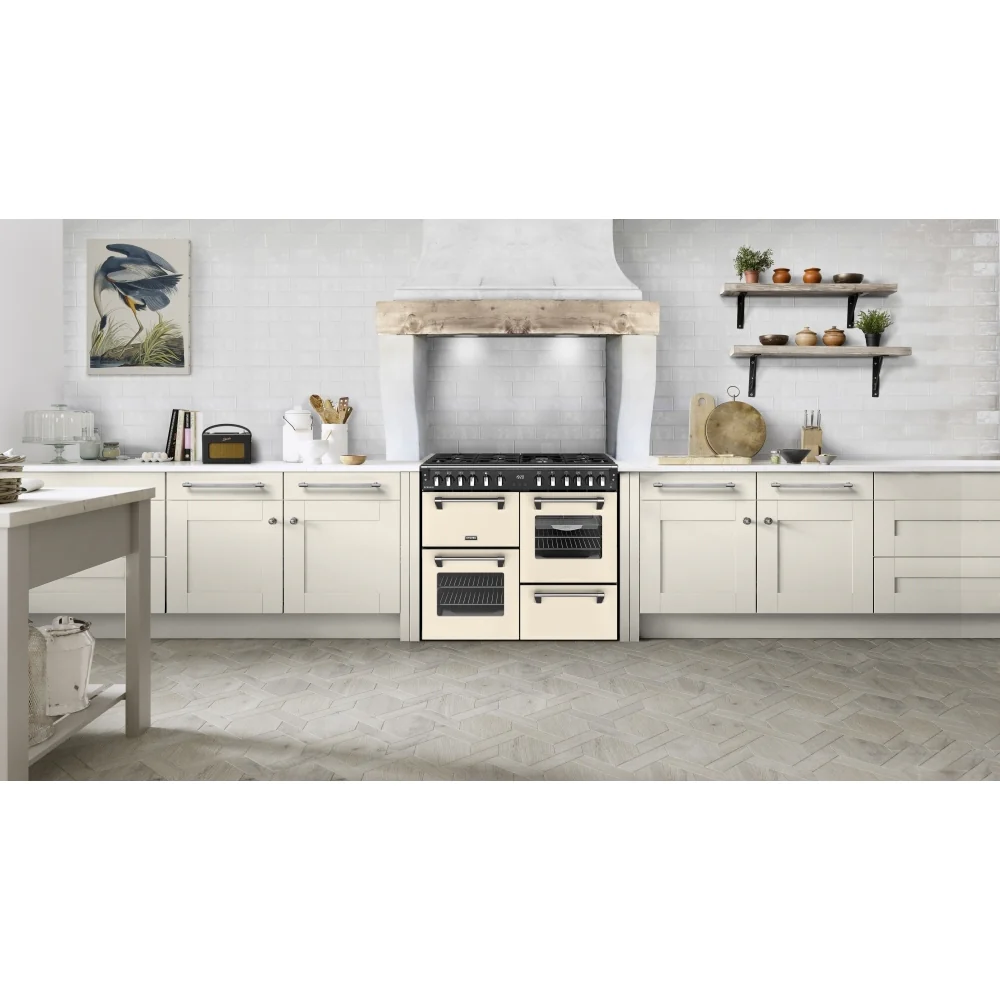 Stoves RCA RICH 100DF CRM 444411857 - Cream Range Cooker - 196L Capacity - Quad Oven - 7 Burner - A Energy - Image 2
