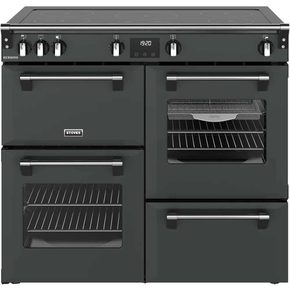 Stoves RCA RICH 100Ei TCH AN 444411858 - Grey 100cm Induction Range Cooker - 196L Capacity - A Rated