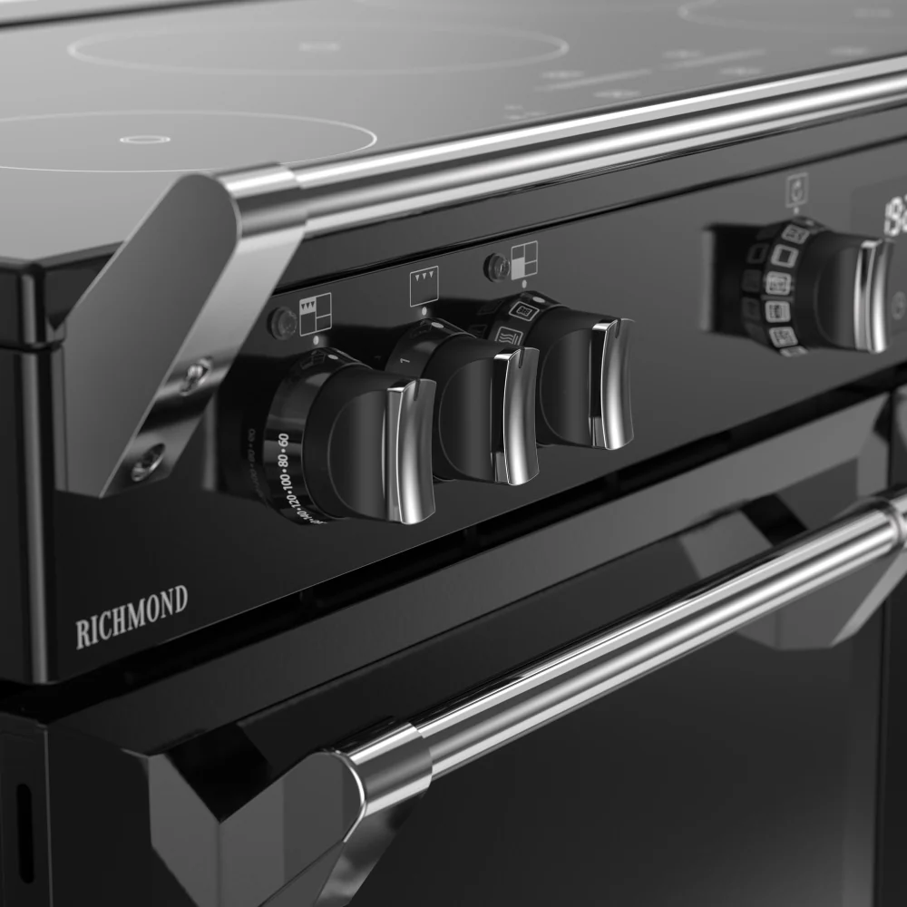Stoves RCA RICH 110Ei TCH BL 444411865 - Black 110cm Range Cooker - Quad Oven, Induction Hob, A Energy - Image 4