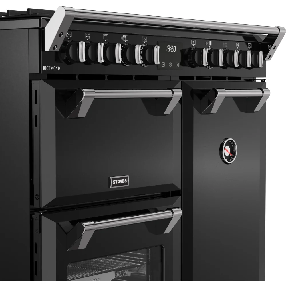 Stoves RCA RICH 90DF BLK 444411851 - Black 90cm Dual Fuel Range Cooker - 174L Capacity - A Energy Rating - Image 5