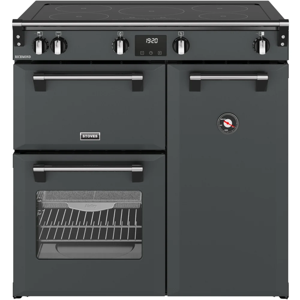 Stoves RCA RICH 90Ei TCH ANT 444411853 - Grey 90cm Induction Range Cooker - 174L - A Energy Rating