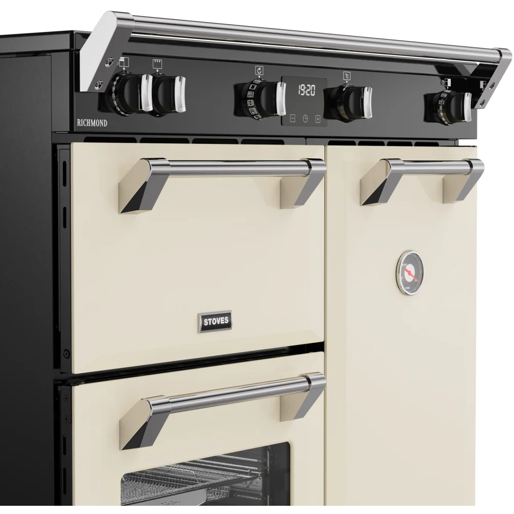 Stoves RCA RICH 90Ei TCH CRM 444411854 - Cream Range Cooker - 174L Capacity - 3 Ovens - 5 Zone Induction Hob - A Energy Rating - Image 5
