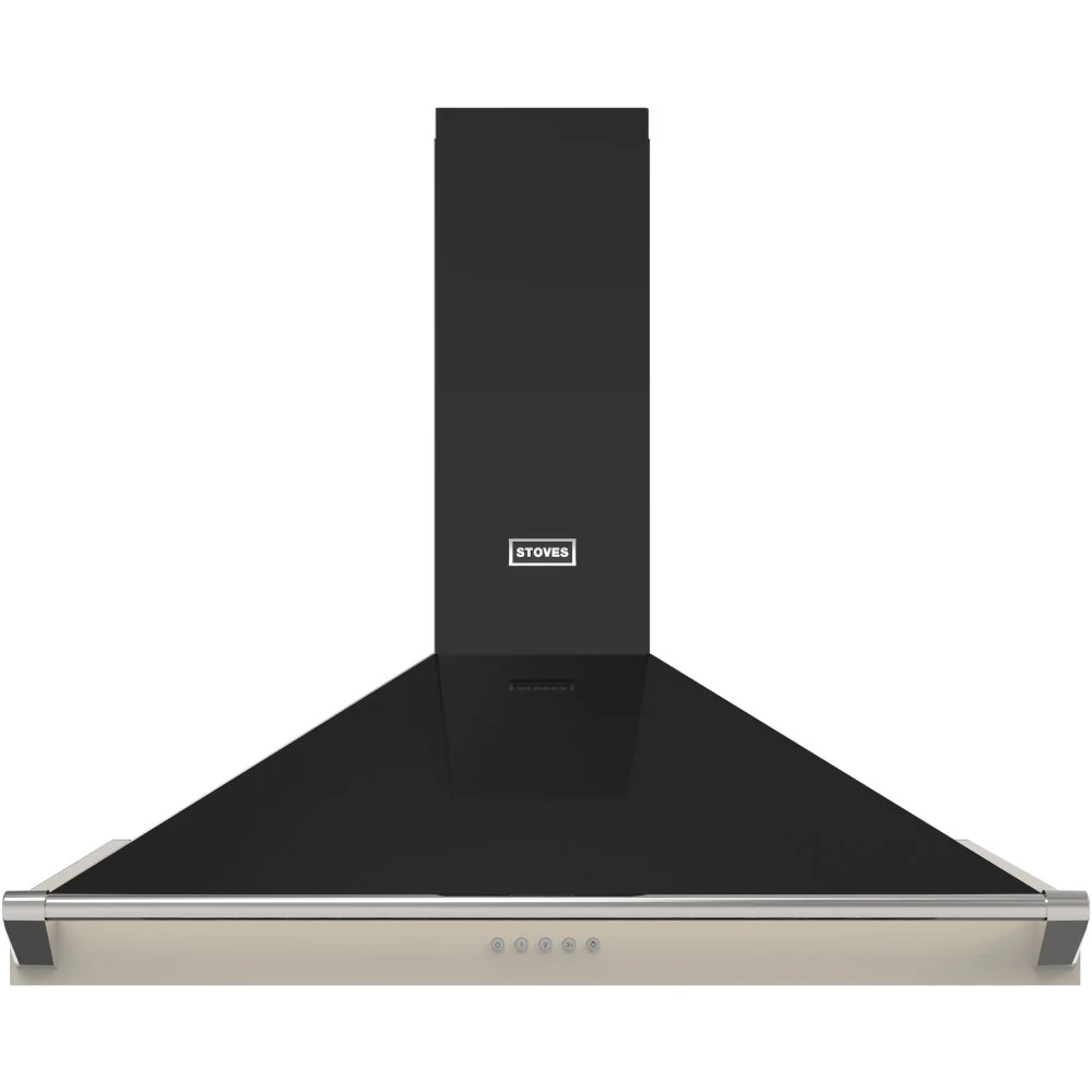 Stoves Richmond 100PYR 444411659 - Cream 100cm Chimney Extractor - 610 m³/h, A+ Rating