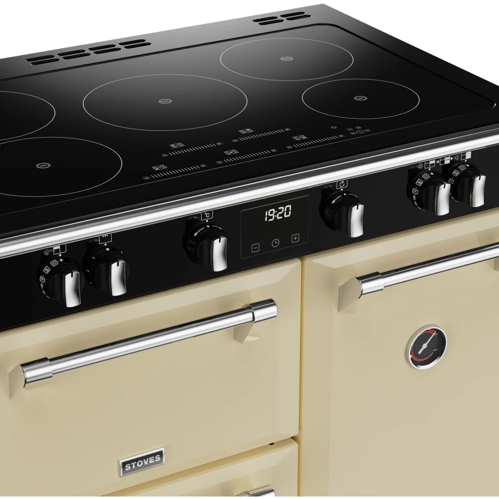 Stoves Richmond Deluxe D900Ei TCH 444411439 - Classic Cream 90cm Induction Range Cooker - 168L Capacity - A Rated - Image 2