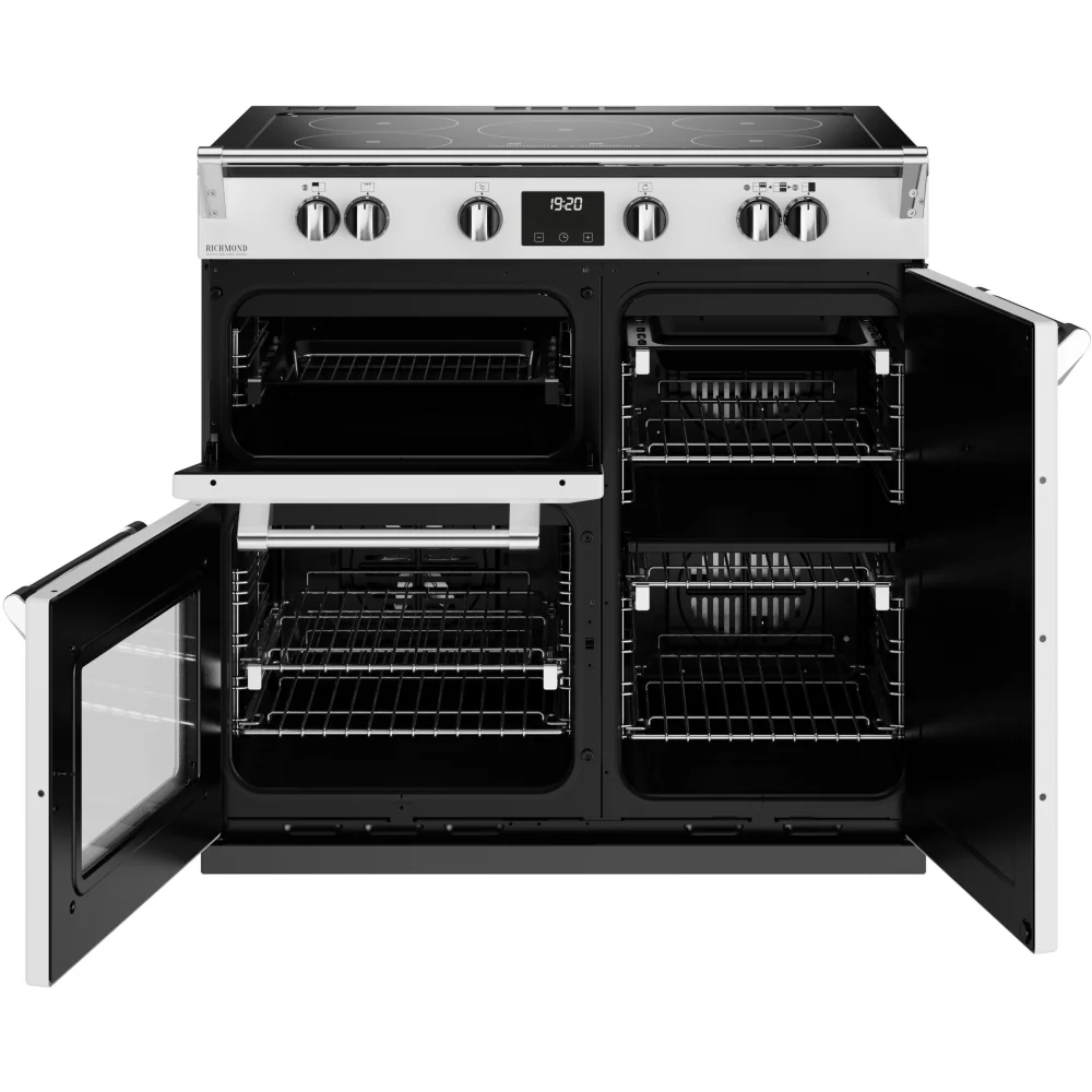 Stoves Richmond Deluxe D900Ei TCH 444411534 - Icy White 90cm Induction Range Cooker - 168L - A energy - Image 4