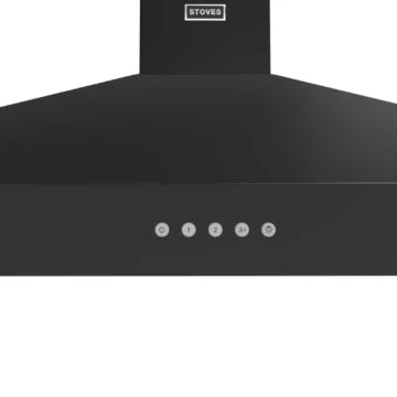 Stoves ST STERLING CHIM 90PYR BLK 444411651 - Black 90 cm Chimney Cooker Hood - 610 m³/h Extraction - A+ Energy - Image 4