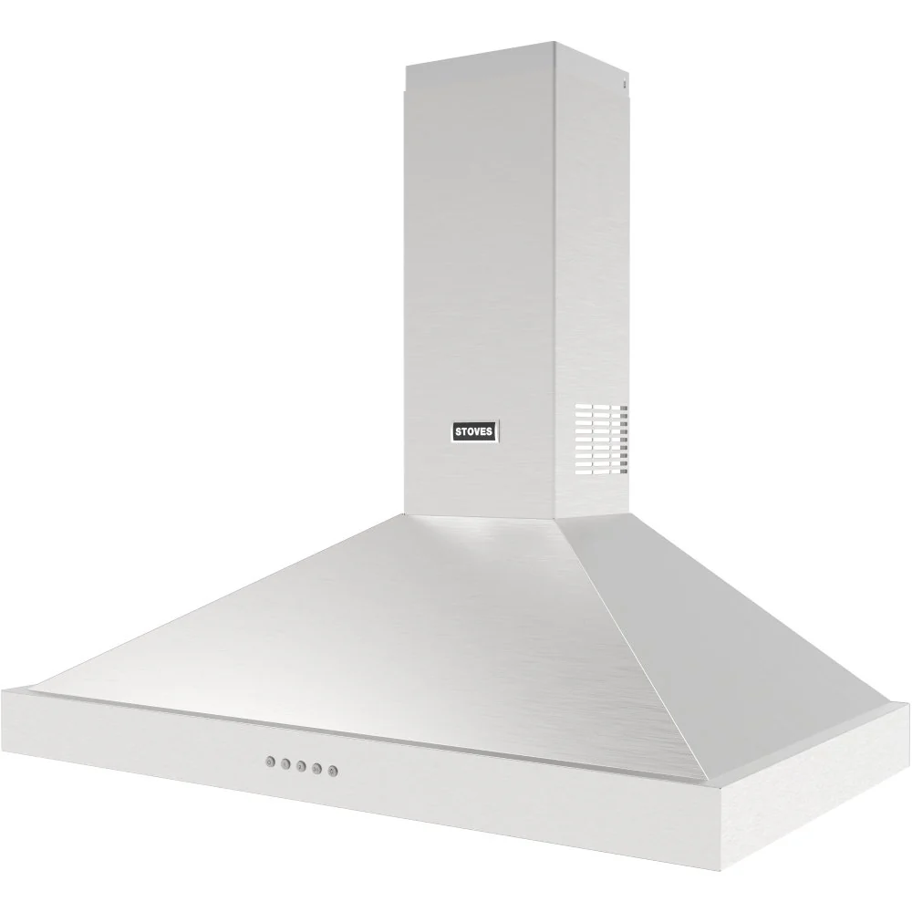 Stoves Sterling 110PYR 444411655 - Stainless Steel 110cm Chimney Extractor - 610 m³/h - A+ Energy Rating - Image 3