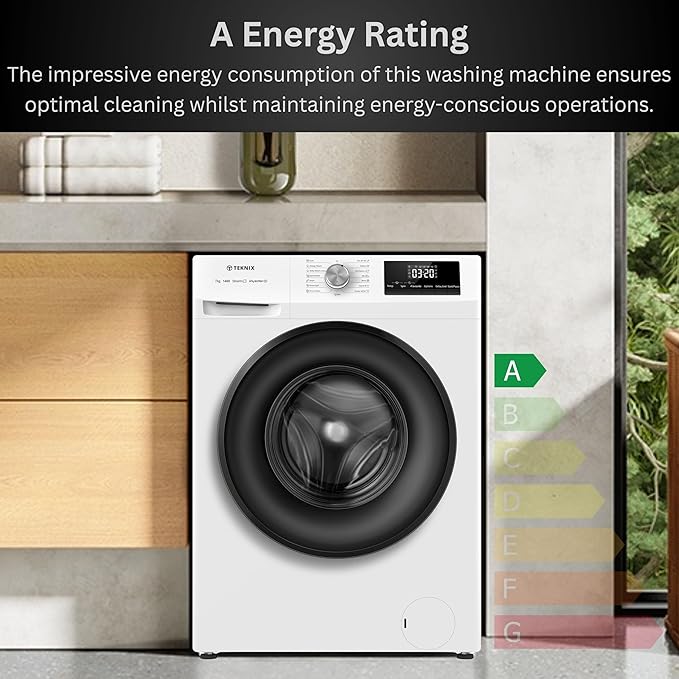 Teknix TK2W714HW - White 7KG Washing Machine - 1400 RPM - A energy - Image 8