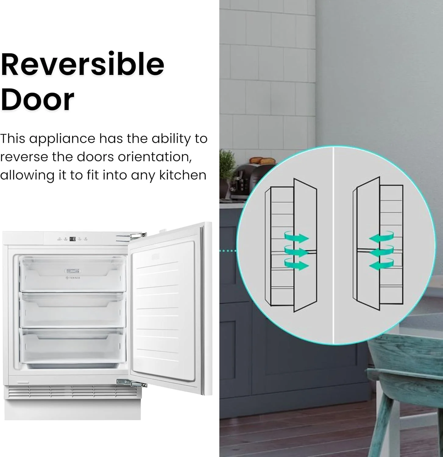 Teknix BITHUZ4 - Undercounter Freezer - E energy - Image 7