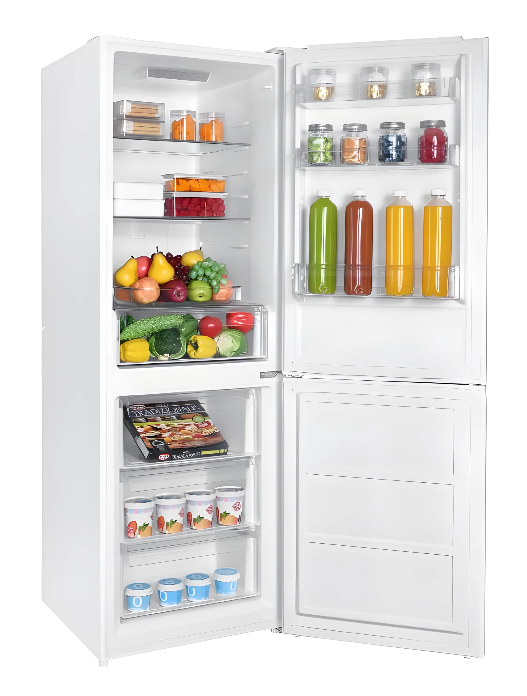 Teknix FF1675W - White Freestanding 60/40 Frost Free Fridge Freezer - E energy - Image 2