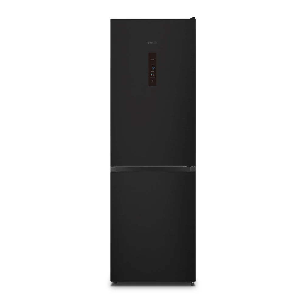 Teknix FFH1865BIX - Black Steel Finish Freestanding 60/40 Frost Free Fridge Freezer - D energy