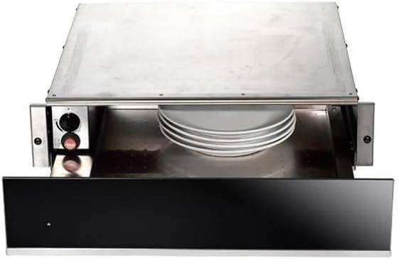 Teknix SCW61X - Black Glass Warming Drawer - Image 3