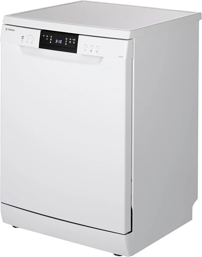 Teknix TFD616W - White Freestanding Dishwasher - E energy **TOP CUTLERY RACK** - Image 6