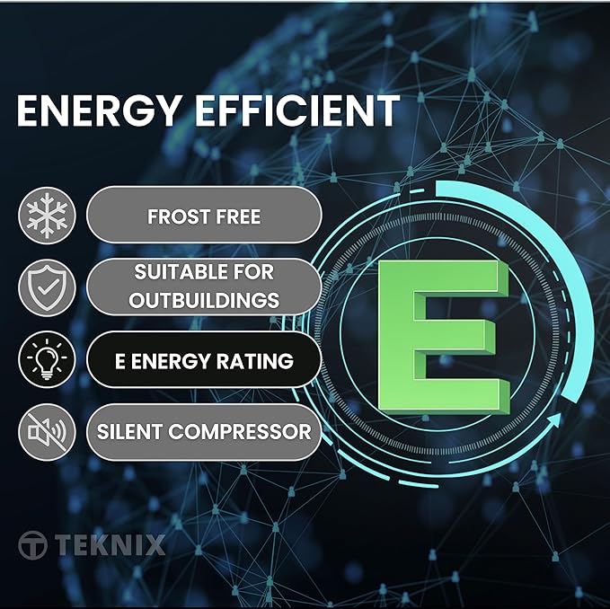 Teknix TFF1715W - White Freestanding Frost Free Freezer - Garage Safe - E energy - Image 6