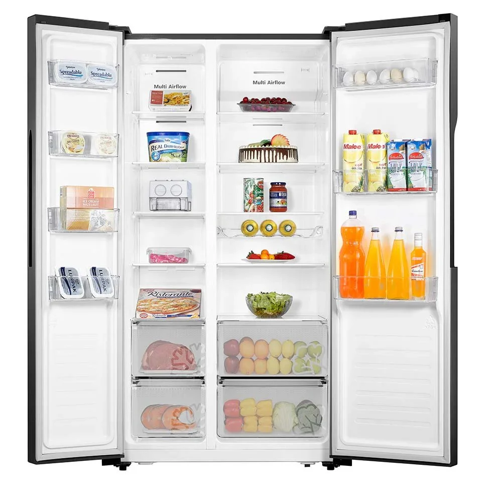 Teknix THSBS1791PBIX - Black American Frost Free Fridge Freezer - E energy - Image 2