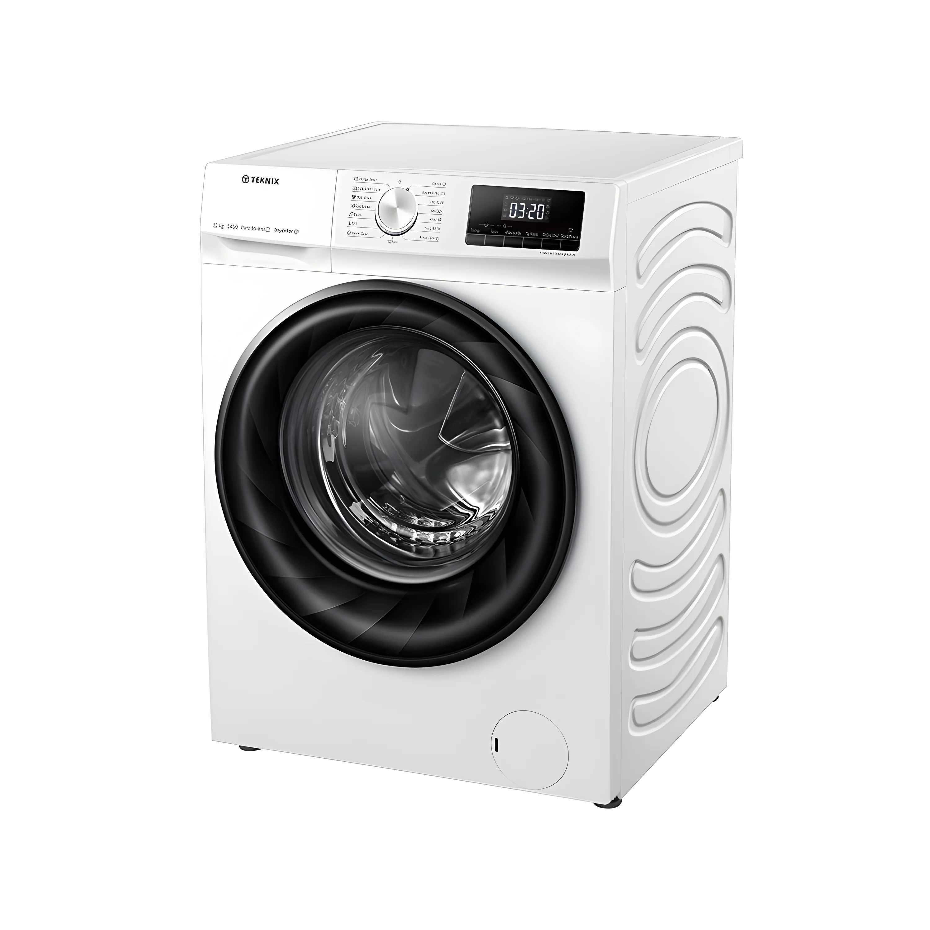 Teknix TKW12142HW - White Freestanding 12KG Washing Machine - 1400 RPM - A energy - Image 3