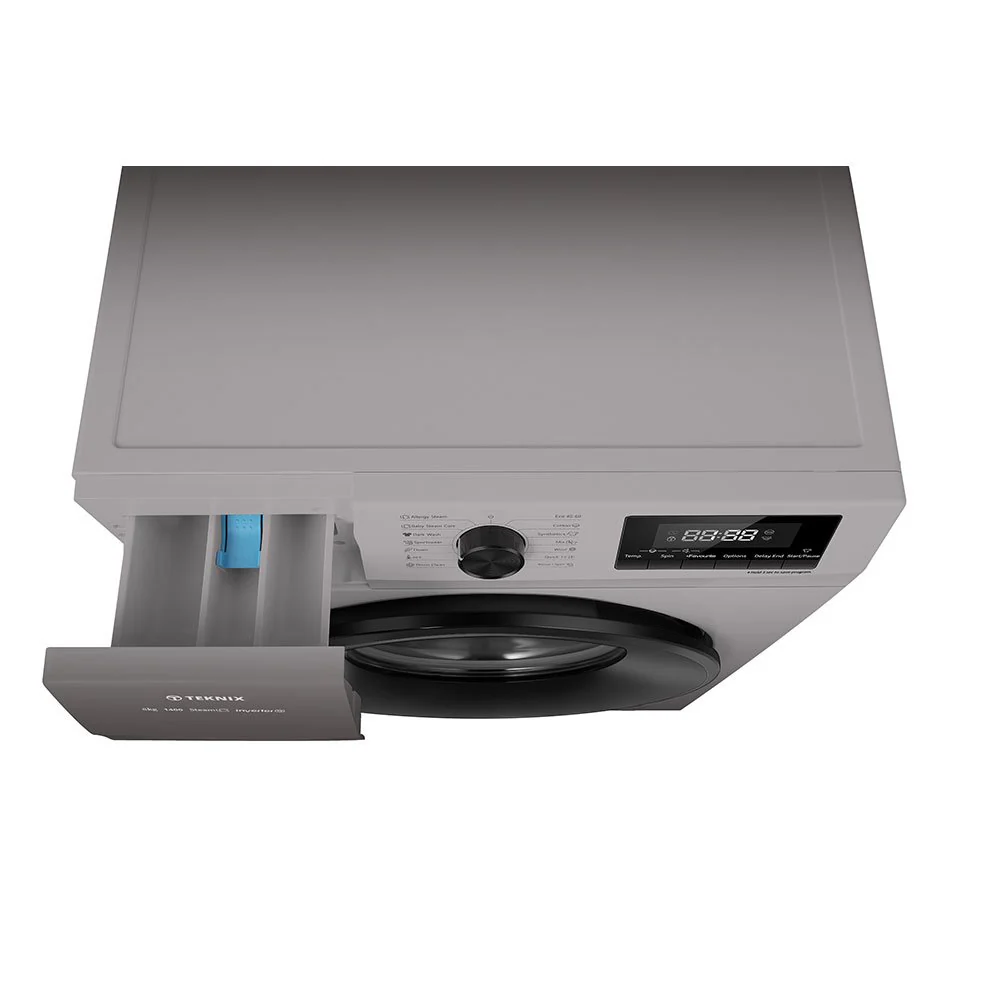 Teknix TKW8142HS - Silver 8KG Washing Machine - 1400 RPM - A energy - Image 4