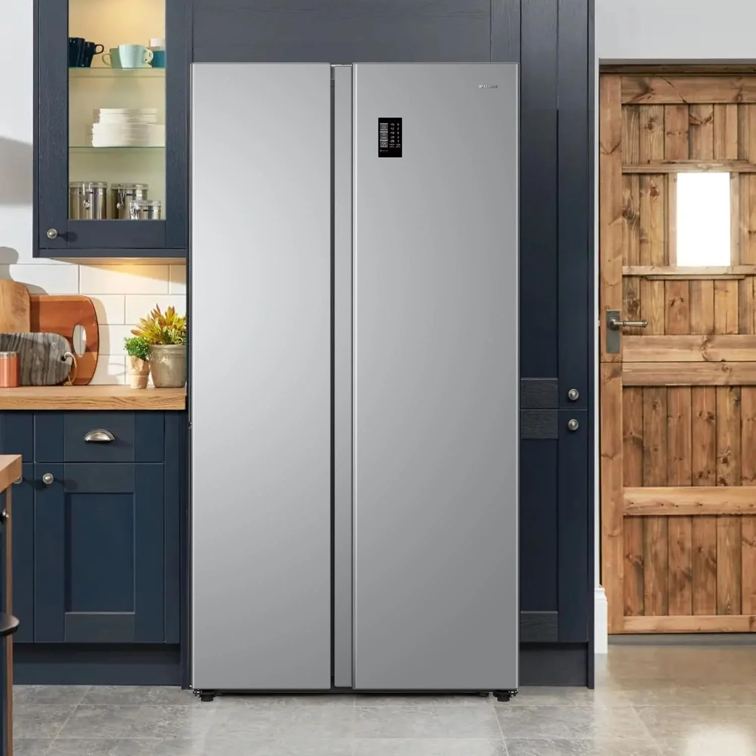 Teknix TX2SBS1791PS - Silver American Fridge Freezer - 530L - Side-by-Side - Frost Free - E Energy - Image 7