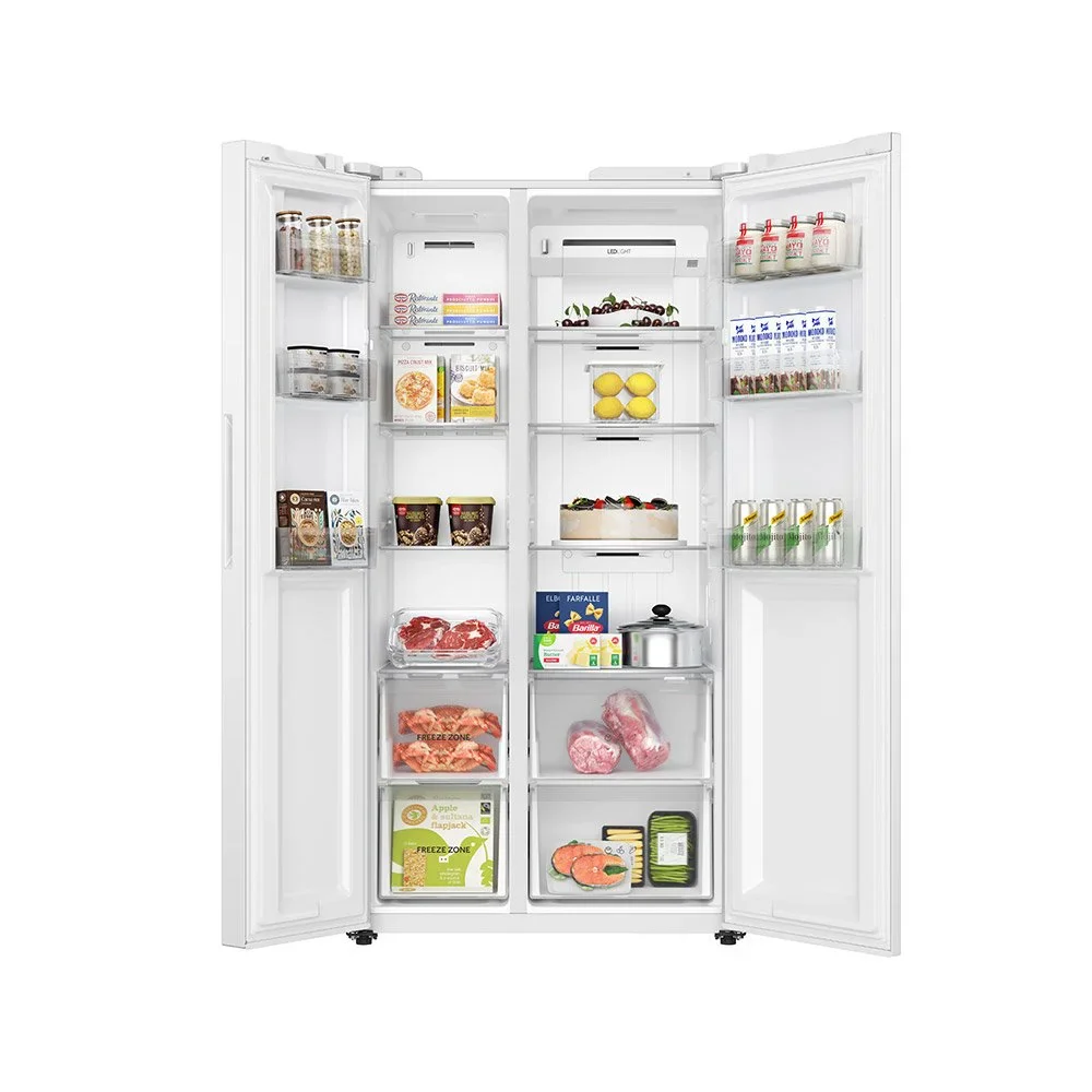 Teknix TX2SBS1791PW - White American Fridge Freezer - 523L Capacity - E Energy Rating - Image 4