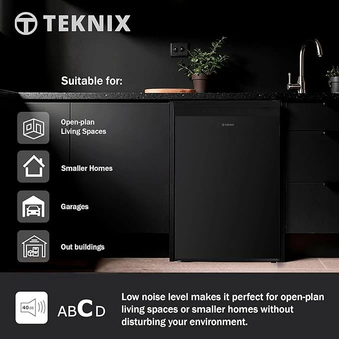 Teknix UC55F5B - Black Freezer - Under Counter Freezer - Garage Safe - E energy - Image 7