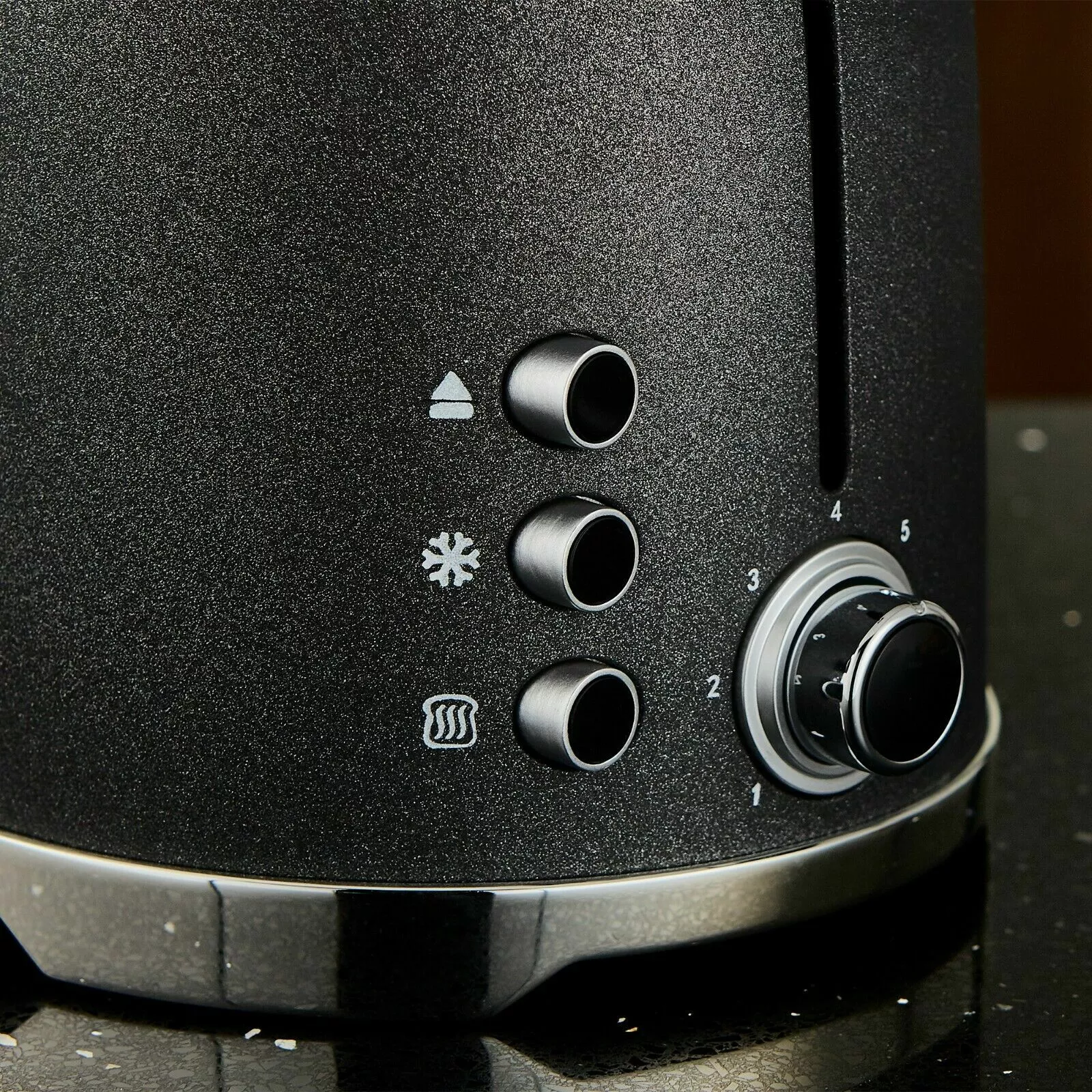 Tower T20029 - Black Glitz Sparkle 2 Slice Toaster - 800W - No Energy Rating - Image 3