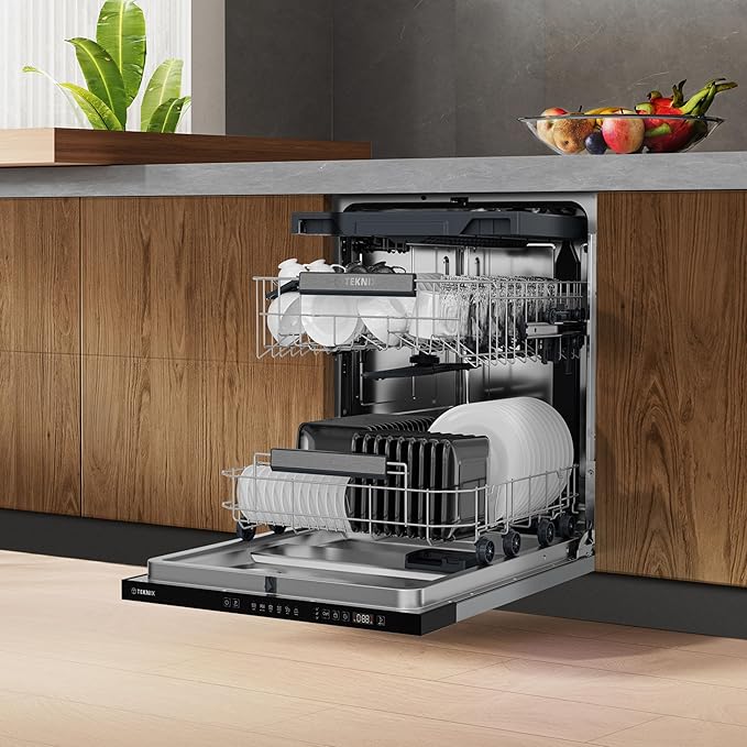 Teknix TX3BD608 - Black Full Size Dishwasher - 15 Place Settings - C Energy Rating - Image 7