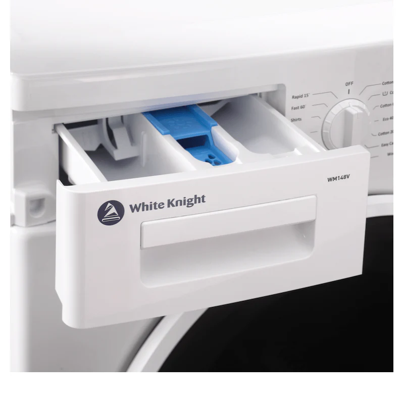 White Knight DAWM148 - White 8KG Washing Machine - 1400 RPM - D energy - Image 3