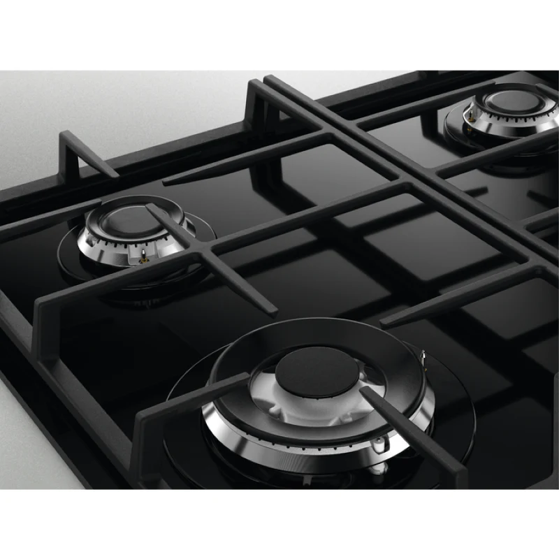Zanussi ZGGN645K - Black 4 Zone Gas Hob - Image 2